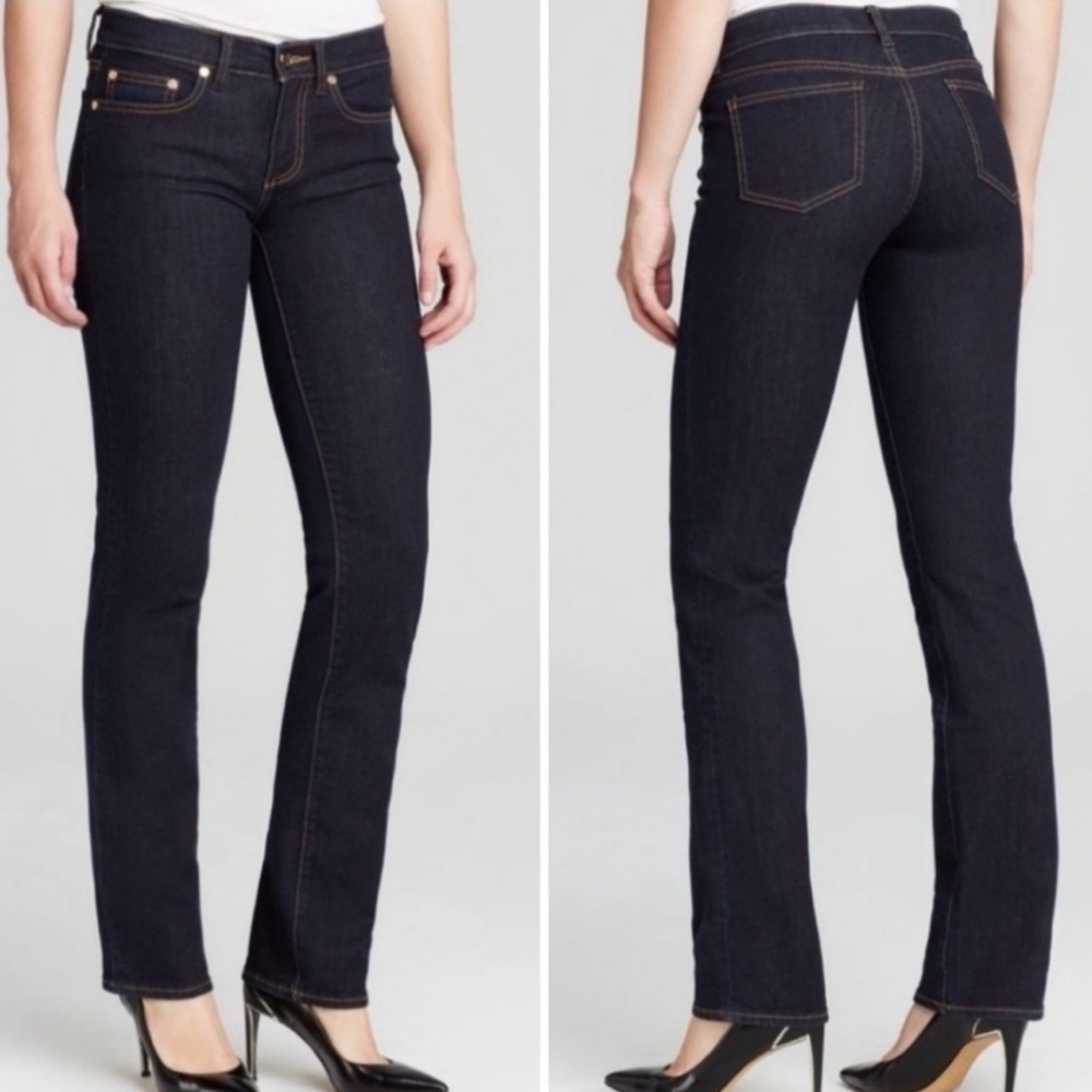 Tory Burch Size 26 Dark Wash Straight Leg Jeans